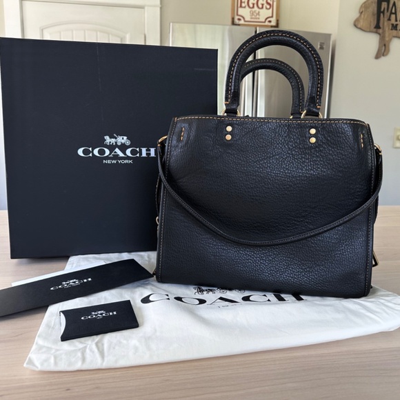Coach 1941 FIRST GENERATION Black Rogue Bag With Lovk and Key ***NEW*** - Picture 2 of 13